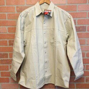 Vintage 90s Marlboro Gear men's shirt L NWT dead stock long sleeve button front